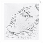 Portrait of Vincent Van Gogh on his deathbed, 29 July 1890 by Paul Gachet