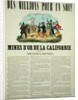 Poster advertising the gold mines in California by French School