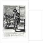 Courtier following the last royal edict in 1633 and his lacquey by Abraham Bosse