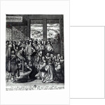 Louis XIII back from the siege of La Rochelle, congratulated by the Prevot des Marchands by Abraham Bosse