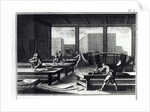 Joiner's workshop, making coaches and sedan chairs by French School