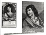 Two portraits of Savinien Cyrano de Bergerac, on the right after Zacharie Heince by French School