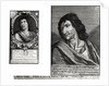 Two portraits of Savinien Cyrano de Bergerac, on the right after Zacharie Heince by French School