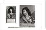 Two portraits of Savinien Cyrano de Bergerac, on the right after Zacharie Heince by French School