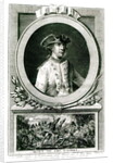 Portrait of Louis, chevalier d'Assas, and his death at Clostercamp in 1760 by the Younger Dupin