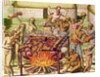 Scene of cannibalism by Theodor de Bry