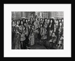 Marriage of Louis de France, duke of Bourgogne with Marie Adelaide de Savoie in the Royal Chapel of Versailles, December 1694, in the presence of the King Louis XIV by French School