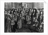 Marriage of Louis de France, duke of Bourgogne with Marie Adelaide de Savoie in the Royal Chapel of Versailles, December 1694, in the presence of the King Louis XIV by French School