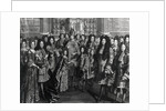 Marriage of Louis de France, duke of Bourgogne with Marie Adelaide de Savoie in the Royal Chapel of Versailles, December 1694, in the presence of the King Louis XIV by French School