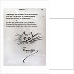 Cat's head by Francois Coppee