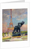 The Eiffel Tower and the Elephant by Fremiet by Jules Ernest Renoux