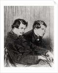 Edmond de Goncourt and Jules de Goncourt in a box at the theatre, 1853 by Paul Gavarni
