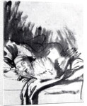 Sick woman in a bed, maybe Saskia, wife of the painter, 1640 by Rembrandt Harmensz. van Rijn