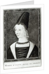 Marie d'Anjou Queen of France by Francois Roger de Gaignieres