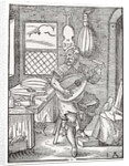 The Instrument Maker's Workshop, c.1570 by Jost Amman