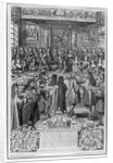 Dinner of Louis XIV at the Hotel de ville, 30th January 1687 by French School