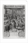 Dinner of Louis XIV at the Hotel de ville, 30th January 1687 by French School