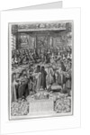 Dinner of Louis XIV at the Hotel de ville, 30th January 1687 by French School