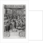 Dinner of Louis XIV at the Hotel de ville, 30th January 1687 by French School