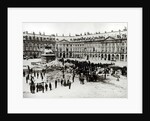 Destruction of the Vendome Column during the Commune, 1871 by French Photographer