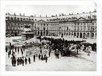 Destruction of the Vendome Column during the Commune, 1871 by French Photographer