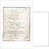 Cover for the score of 'Offrande a la Liberte' arranged by Francois Joseph Gossec and performed at the Opera 30th September An I, 1792 by French School