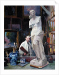 Ernest Renoux in his Studio, 50, rue Saint-Didier by Jules Ernest Renoux