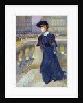 Madame Renoux on the Steps of the Trinity Church, 1904 by Jules Ernest Renoux