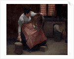 Woman Scouring by Jules Ernest Renoux