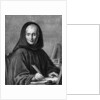 Portrait of Jean Mabillon engraved by Alexis Loir by Claude-Guy Halle