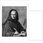 Portrait of Jean Mabillon engraved by Alexis Loir by Claude-Guy Halle