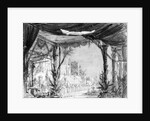 Stage set for 'Les Troyens' by Hector Berlioz 1863 by Philippe Marie Chaperon