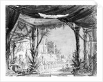 Stage set for 'Les Troyens' by Hector Berlioz 1863 by Philippe Marie Chaperon