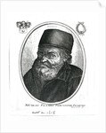 Nicolas Flamel engraved by Balthazar Moncornet by Rembrandt Harmensz. van Rijn