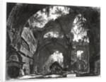 Ruins of a Sculpture Gallery at Hadrian’s Villa at Tivoli, 1770 by Giovanni Battista Piranesi