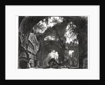 Ruins of a Sculpture Gallery at Hadrian’s Villa at Tivoli, 1770 by Giovanni Battista Piranesi