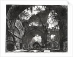Ruins of a Sculpture Gallery at Hadrian’s Villa at Tivoli, 1770 by Giovanni Battista Piranesi