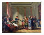 Napoleon Bonaparte Giving a Pension of A Hundred Napoleons to the Pole, Nerecki, aged 117 years, January 1807, 1812 by Jean-Charles Tardieu