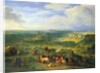View of the city of Luxembourg from near the Mansfeld Baths, 1684 by Adam Frans van der Meulen
