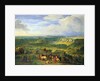 View of the city of Luxembourg from near the Mansfeld Baths, 1684 by Adam Frans van der Meulen