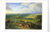 View of the city of Luxembourg from near the Mansfeld Baths, 1684 by Adam Frans van der Meulen