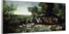 Louis XV Stag Hunting in the Forest at Saint-Germain, 1730 by Jean-Baptiste Oudry