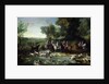 Louis XV Stag Hunting in the Forest at Saint-Germain, 1730 by Jean-Baptiste Oudry