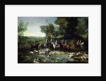 Louis XV Stag Hunting in the Forest at Saint-Germain, 1730 by Jean-Baptiste Oudry