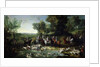 Louis XV Stag Hunting in the Forest at Saint-Germain, 1730 by Jean-Baptiste Oudry