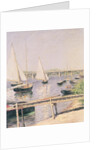 Sailing boats at Argenteuil, c.1888 by Gustave Caillebotte