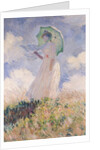 Woman with Parasol turned to the Left, 1886 by Claude Monet