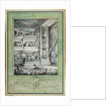 The Crowning of Voltaire at the Theatre Francais by Gabriel de Saint-Aubin