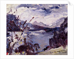 Lake Walchen Surrounded by Mountains, 1925 by Lovis Corinth