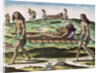 Hermaphrodites Transporting the Injured by Th. after Le Moyne J.(de Morgues) (1533-88) Bry
